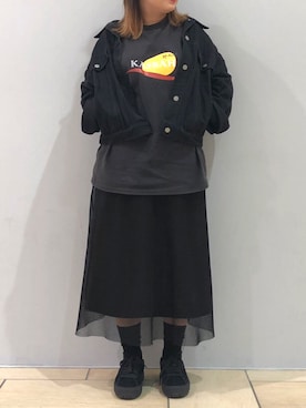 「MAISON EUREKA（メゾンエウレカ）のアイテム」を使った、五十嵐 あやさん（レディース・160cm）の春コーディネート