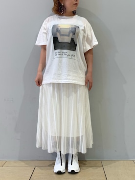 「AMBUSH（アンブッシュ）のアイテム」を使った、五十嵐 あやさん（レディース・160cm）の夏コーディネート