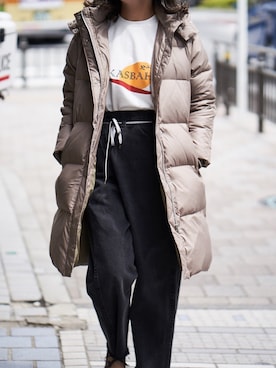 「MAISON EUREKA（メゾンエウレカ）のアイテム」を使った、五十嵐 あやさん（レディース・160cm）の冬コーディネート