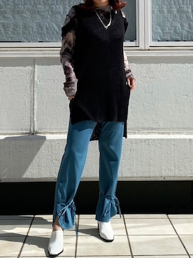 「Lui's（ルイス）のアイテム（アクセサリー）」を使った、五十嵐 あやさん（レディース・160cm）の冬コーディネート