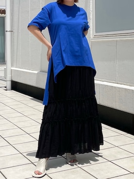 「Lui's（ルイス）のアイテム（シューズ）」を使った、五十嵐 あやさん（レディース・159cm）の夏コーディネート