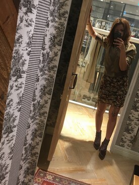 「SNIDEL（スナイデル）のアイテム（ブルゾン）」を使った、nananaさん（レディース・156cm）の秋コーディネート