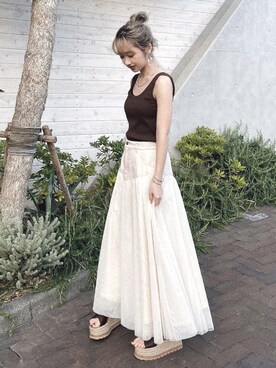 Nanamiさん（レディース・155cm）の夏コーディネート