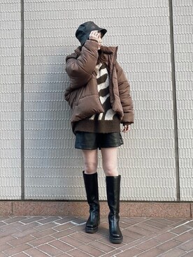 Nanamiさん（レディース・155cm）の冬コーディネート