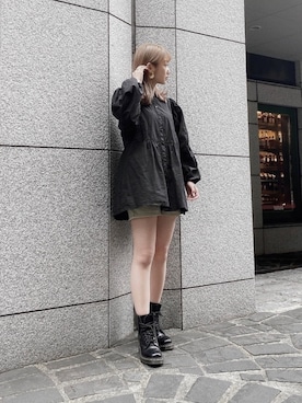 「ミニワンピ」｜Nanamiさん（レディース・155cm）の春コーディネート