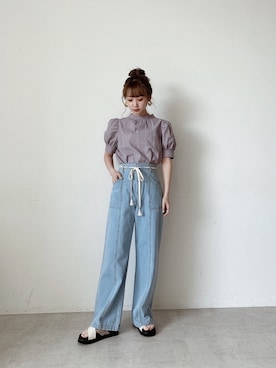 「FREE'S MART（フリーズマート）のアイテム（アクセサリー）」を使った、Nanamiさん（レディース・155cm）の春コーディネート