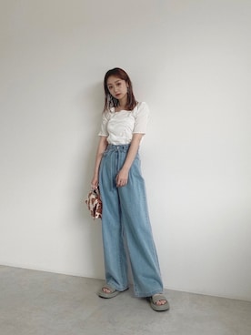 Nanamiさん（レディース・155cm）の夏コーディネート