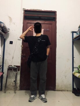 「日系极简」｜「アイテム（その他シューズ）」を使った、彭于晏さん（メンズ・170cm）の夏コーディネート