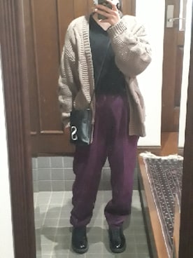 「ムラサキコーデ」｜jeff🐶さん（レディース・160cm）の春コーディネート