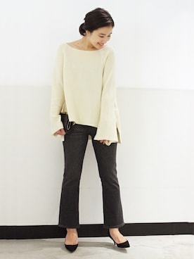 「6397（シックススリーナインセブン）のアイテム」を使った、IBUさん（レディース・161cm）の秋コーディネート