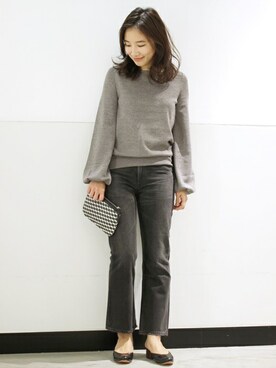 「6397（シックススリーナインセブン）のアイテム」を使った、IBUさん（レディース・161cm）の秋コーディネート