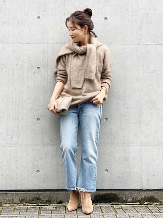 ドゥーズィエムクラス　ニットCASHFUR クルーネックプルオーバー最終値下げ Deuxieme Classe（ドゥーズィエムクラス）の「CASHFUR クルーネック