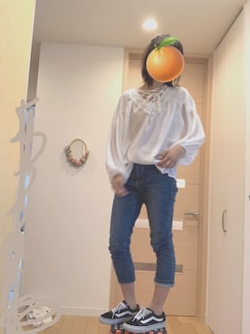 「CINEMA CLUB（シネマクラブ）のアイテム（パンツ）」を使った、だいがくせい🍊 さん（レディース・157cm）の春コーディネート