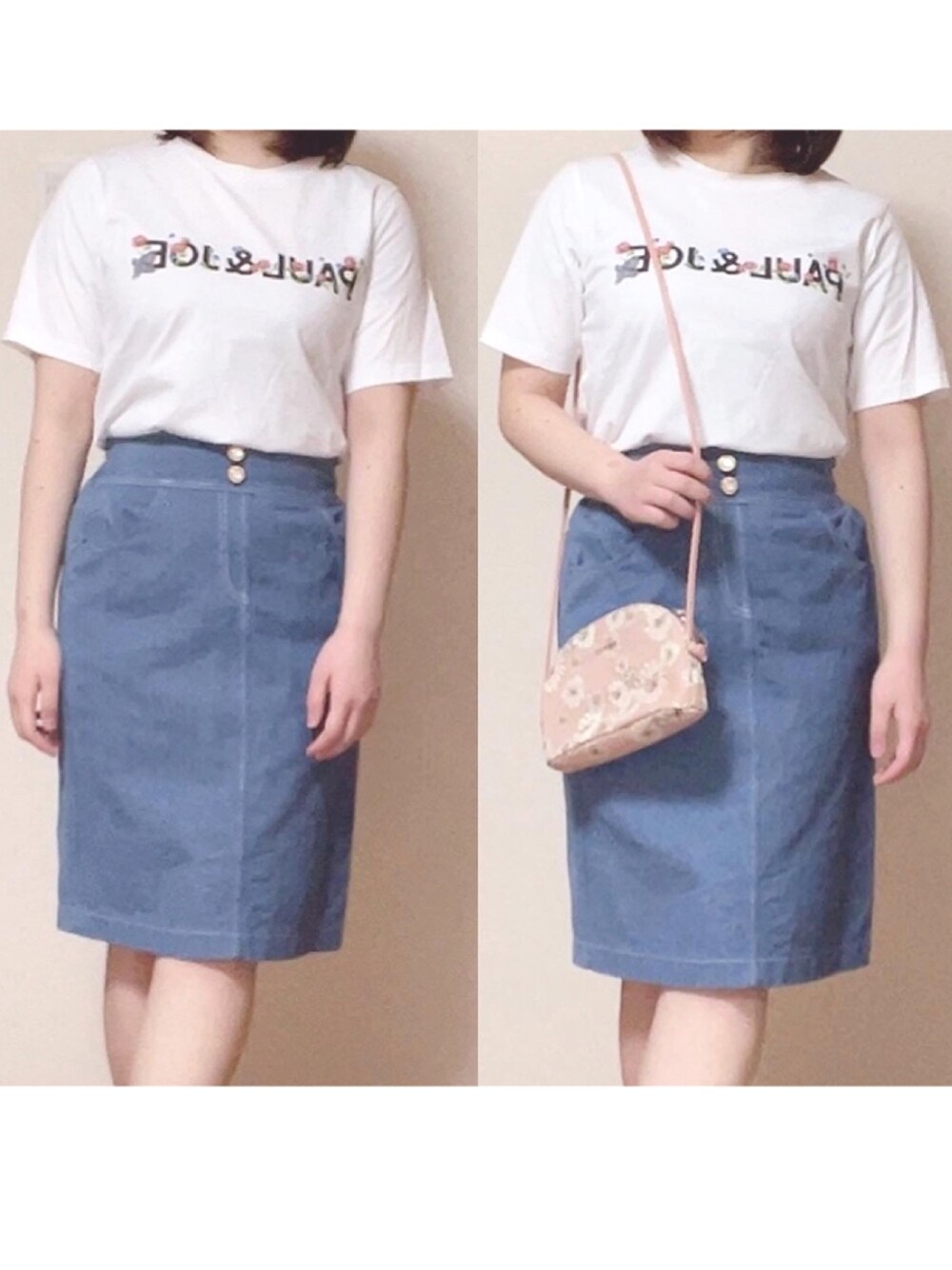 「休日スタイル、春夏コーデ、ラクチンコーデ、toccocloset、ユニクロ、オトナカワイイ、PAUL&JOE、低身長、プチプラ、お洒落さんとつながりたい」｜「UNIQLOのアイテム（Tシャツ/カットソー、ホワイト系）」を使った、Miyuuさん（レディース・152cm）の春コーディネートの1枚目の写真