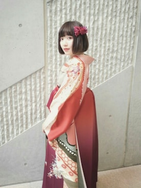 「髪飾り」｜cabosu ladyさん（レディース・157cm）の春コーディネート