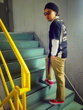 ride3104さん（メンズ・166cm）の春コーディネート