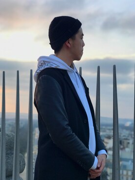 「WINTER STYLE」｜Edward Tangさん（メンズ・185cm）の春コーディネート