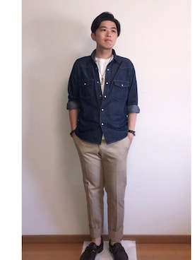 「ORIS（オリス）のアイテム」を使った、Sebastian yangさん（メンズ・172cm）の夏コーディネート