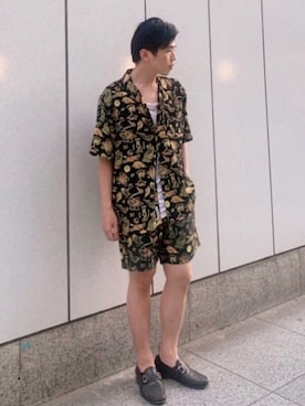 「carhartt」｜「アイテム（ローファー）」を使った、Sebastian yangさん（メンズ・172cm）の夏コーディネート