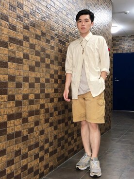 「KEN KIKUCHI（ケン キクチ）のアイテム」を使った、Sebastian yangさん（メンズ・172cm）の秋コーディネート