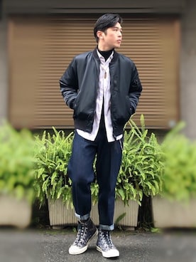 「KEN KIKUCHI（ケン キクチ）のアイテム」を使った、Sebastian yangさん（メンズ・172cm）の冬コーディネート
