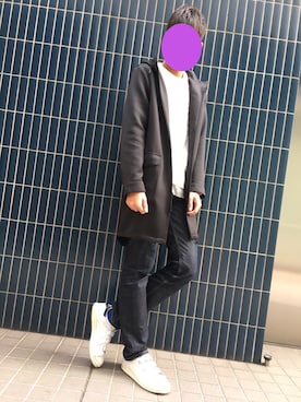 「ドラフトリーバイス」｜「アイテム（スニーカー）」を使った、Tatsuさん（メンズ・178cm）の冬コーディネート
