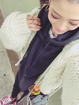 e.urachanさん（レディース・153cm）の冬コーディネート