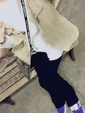 「LAULEN（ローレン）のアイテム（その他アウター）」を使った、e.urachanさん（レディース・153cm）の冬コーディネート