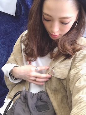「LAULEN（ローレン）のアイテム（その他アウター）」を使った、e.urachanさん（レディース・153cm）の春コーディネート