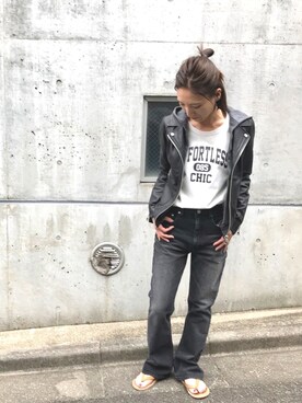 「DOMA（ドマ）のアイテム」を使った、tomocoさん（レディース・158cm）の春コーディネート