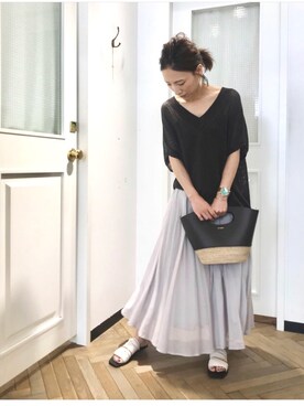 tomocoさん（レディース・158cm）の夏コーディネート