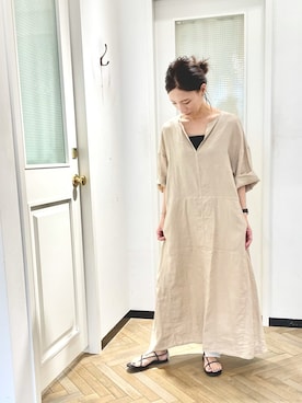 「TICCA（ティッカ）のアイテム（ワンピース/ドレス）」を使った、tomocoさん（レディース・158cm）の夏コーディネート
