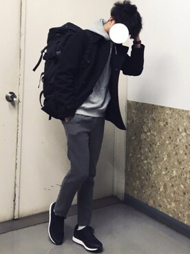 「COMME CA ISM（コムサイズム）のアイテム（シューズ）」を使った、reposukeさん（メンズ・173cm）の冬コーディネート