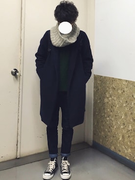 「COMME CA ISM（コムサイズム）のアイテム（ジャケット/アウター）」を使った、reposukeさん（メンズ・173cm）の冬コーディネート
