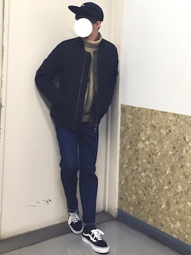 「COMME CA ISM（コムサイズム）のアイテム（ジャケット/アウター）」を使った、reposukeさん（メンズ・173cm）の冬コーディネート