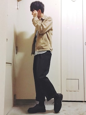 「COMME　CA COMMUNE（コムサコミューン）のアイテム」を使った、reposukeさん（メンズ・173cm）の春コーディネート