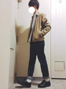 「COMME CA ISM（コムサイズム）のアイテム」を使った、reposukeさん（メンズ・173cm）の春コーディネート