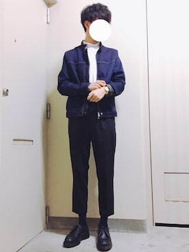 「COMME CA ISM（コムサイズム）のアイテム（ジャケット/アウター）」を使った、reposukeさん（メンズ・173cm）の春コーディネート
