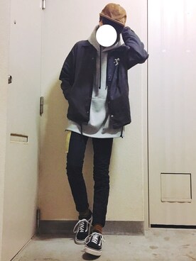 「RAGEBLUE（レイジブルー）のアイテム（チノパンツ）」を使った、reposukeさん（メンズ・173cm）の春コーディネート