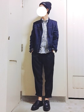 「COMME CA ISM（コムサイズム）のアイテム（ジャケット/アウター）」を使った、reposukeさん（メンズ・173cm）の春コーディネート