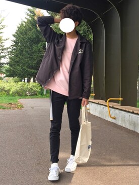 「RAGEBLUE（レイジブルー）のアイテム（チノパンツ）」を使った、reposukeさん（メンズ・173cm）の夏コーディネート