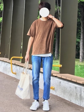 「COMME　CA COMMUNE（コムサコミューン）のアイテム」を使った、reposukeさん（メンズ・173cm）の夏コーディネート