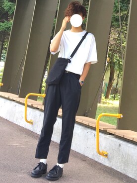 「COMME CA ISM（コムサイズム）のアイテム」を使った、reposukeさん（メンズ・173cm）の夏コーディネート