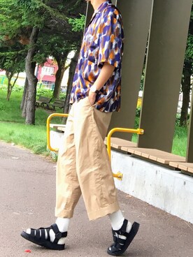 「EDIFICE（エディフィス）のアイテム」を使った、reposukeさん（メンズ・173cm）の夏コーディネート