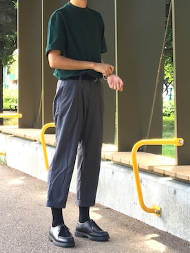 「COMME　CA COMMUNE（コムサコミューン）のアイテム」を使った、reposukeさん（メンズ・173cm）の夏コーディネート