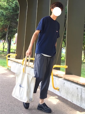 「COMME　CA COMMUNE（コムサコミューン）のアイテム」を使った、reposukeさん（メンズ・173cm）の夏コーディネート