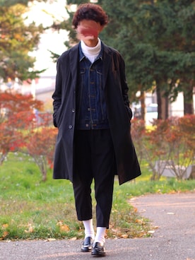 「COMME CA ISM（コムサイズム）のアイテム」を使った、reposukeさん（メンズ・173cm）の秋コーディネート