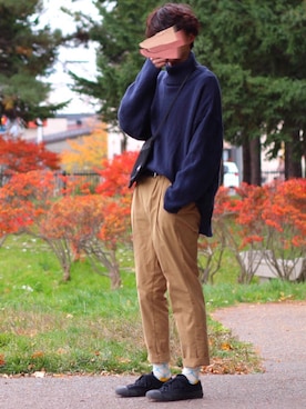 「DETAILS（ディテールズ）のアイテム」を使った、reposukeさん（メンズ・173cm）の秋コーディネート