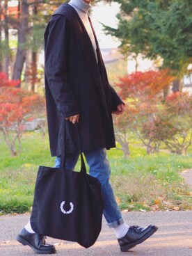 「coen（コーエン）のアイテム（その他アウター）」を使った、reposukeさん（メンズ・173cm）の冬コーディネート