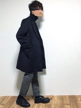 「STUDIOUS（ステュディオス）のアイテム（ジャケット/アウター）」を使った、reposukeさん（メンズ・173cm）の冬コーディネート